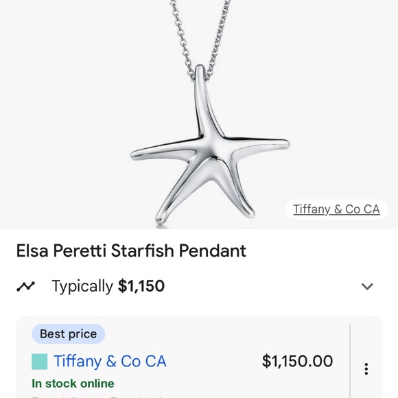 Tiffany & Co. ~ Elsa Peretti Starfish Pendant - Picture 5 of 5